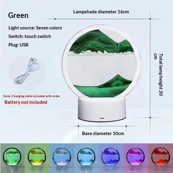 ALNEXA Creative 3D Quicksand Table Lamp Bedside