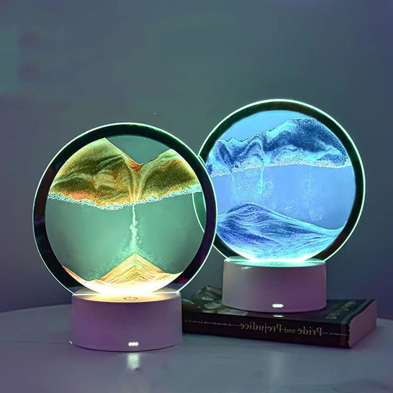ALNEXA Creative 3D Quicksand Table Lamp Bedside