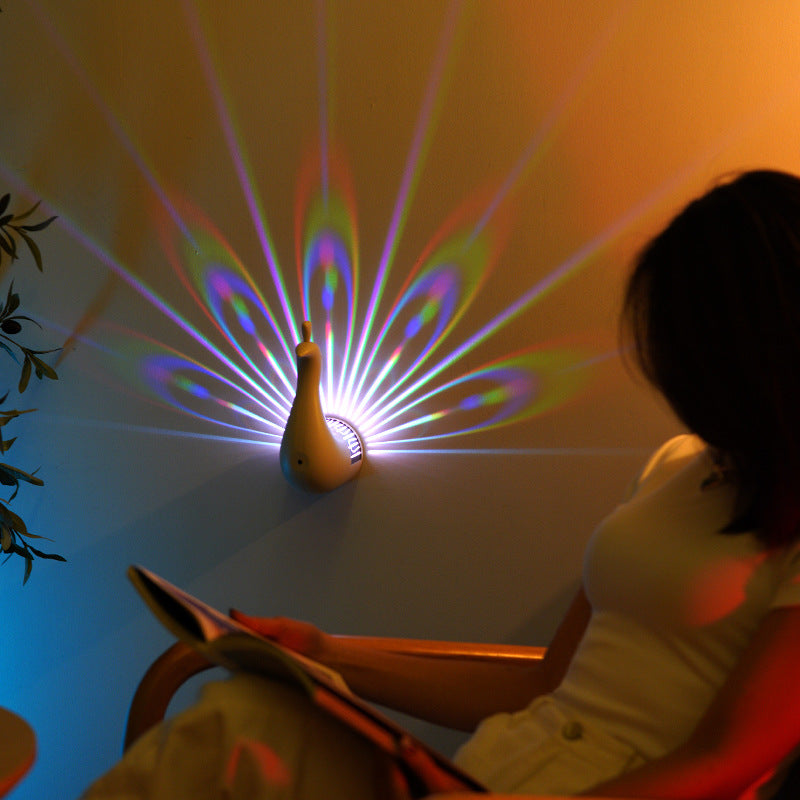 ALNEXA Plume™ Peacock Wall Projector