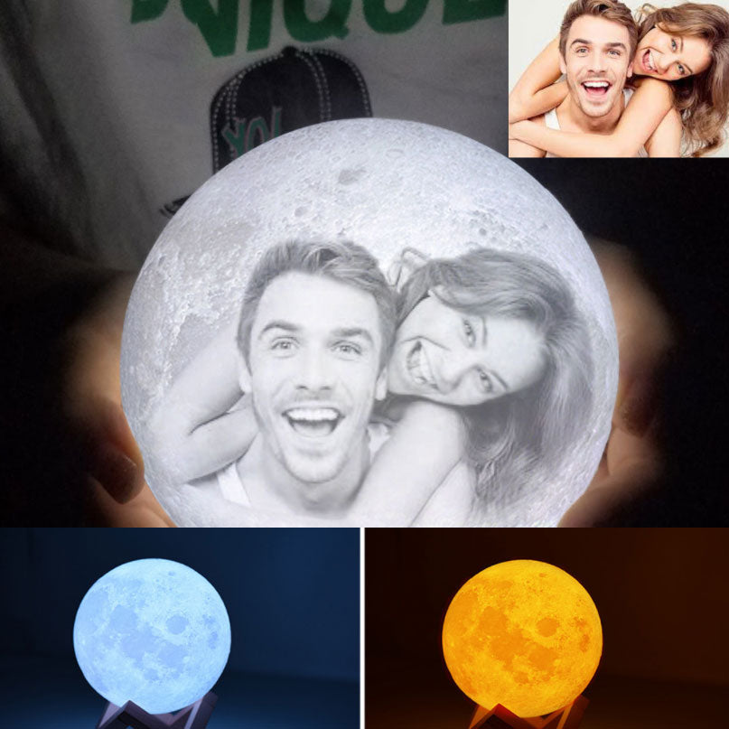 ALNEXA Lunar™ 3D Moon Lamp — Rechargeable Night Light