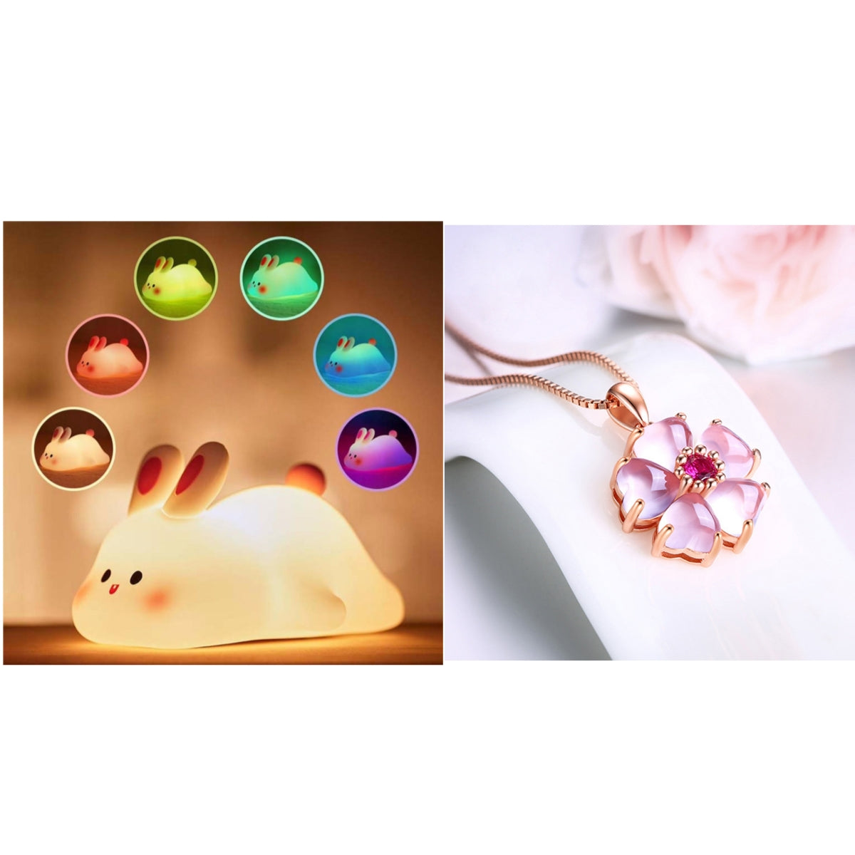Cute Touch-Sensor Rabbit/Duck Night Light