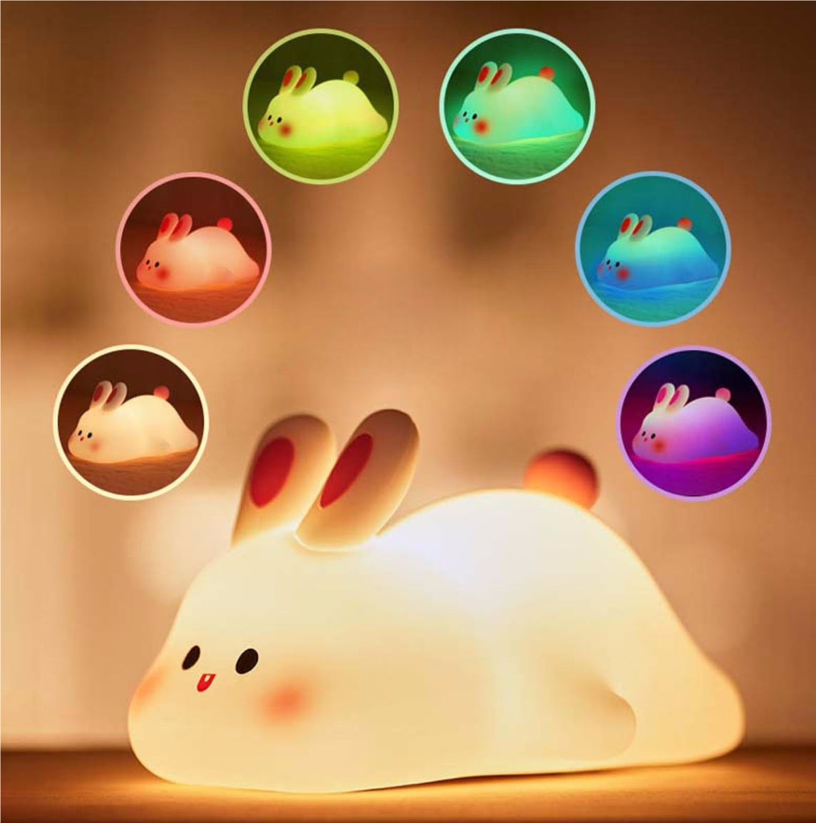 Cute Touch-Sensor Rabbit/Duck Night Light