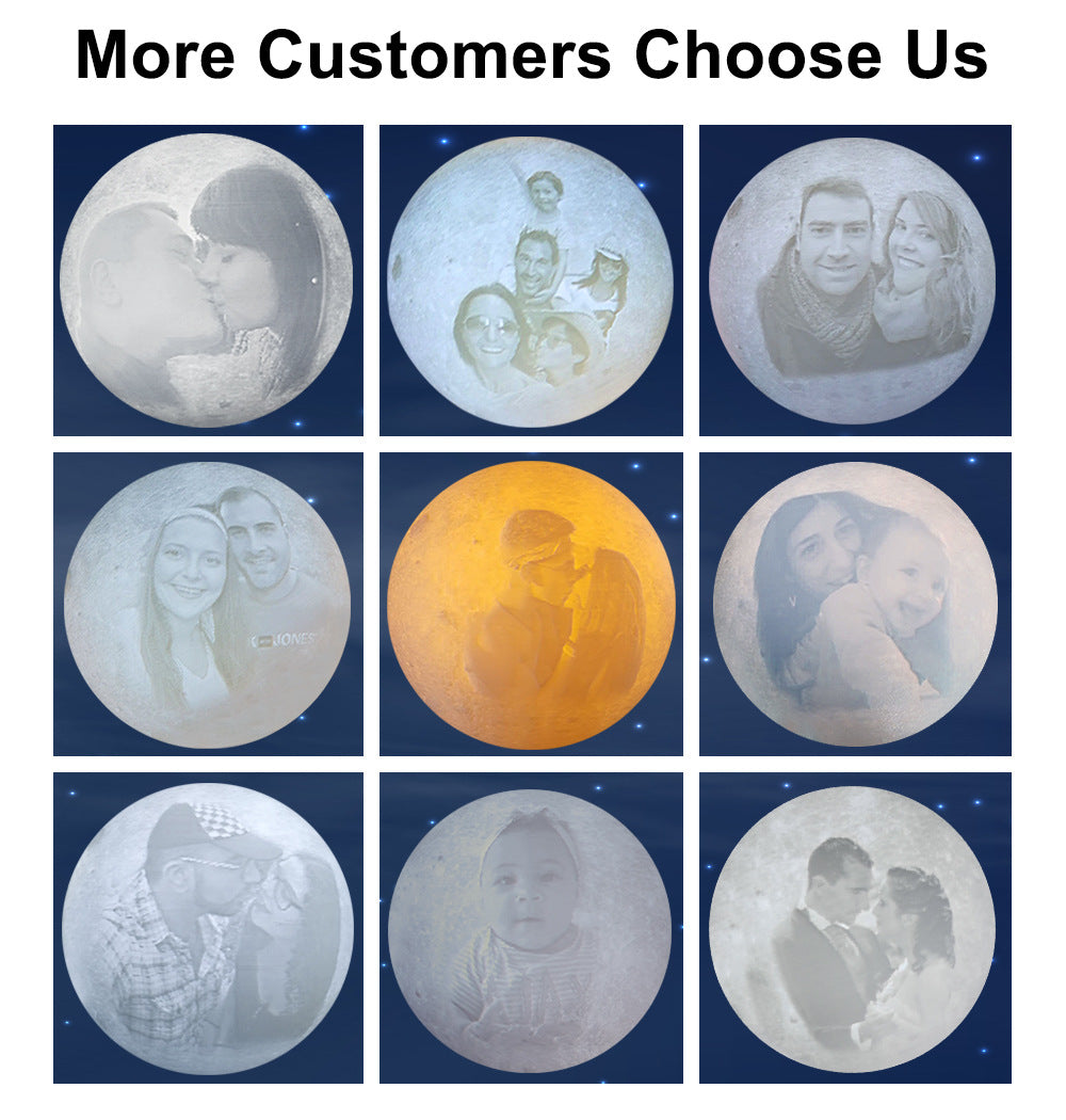 ALNEXA Lunar™ 3D Moon Lamp — Rechargeable Night Light