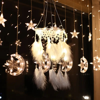 ALNEXA Dream Catcher LED Night Light – Hanging Wall Ornament