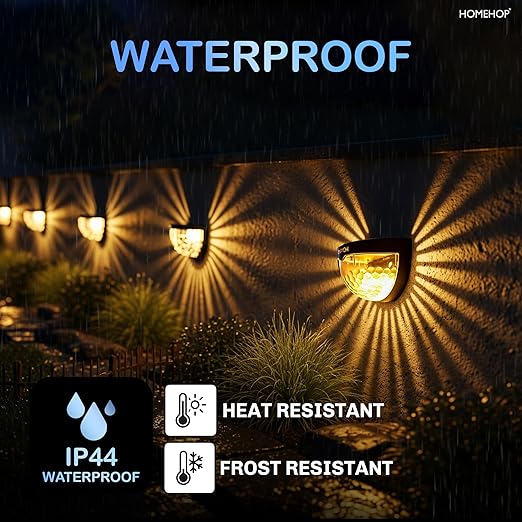 ALNEXA LED Solar Powered Fence Lights