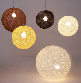 ALNEXA Hemp Ball Pendant Light