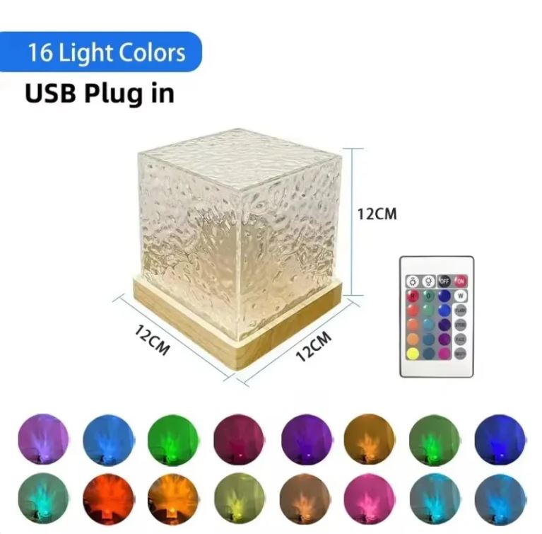 ALNEXA AuroraWave Crystal Water Projector Light
