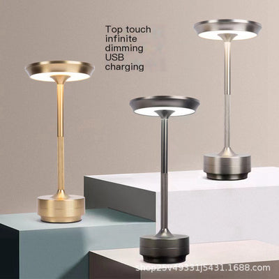 ALNEXA Cordless Bar Table Lamp – Aluminium Touch Dimming Light