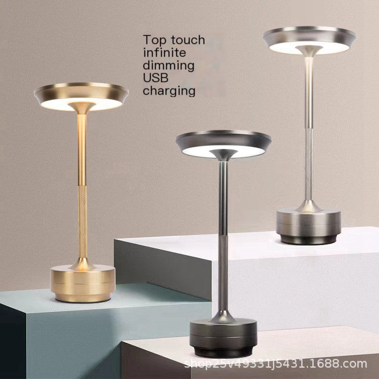 ALNEXA Cordless Bar Table Lamp – Aluminium Touch Dimming Light
