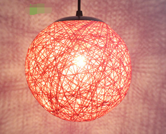 ALNEXA Hemp Ball Pendant Light