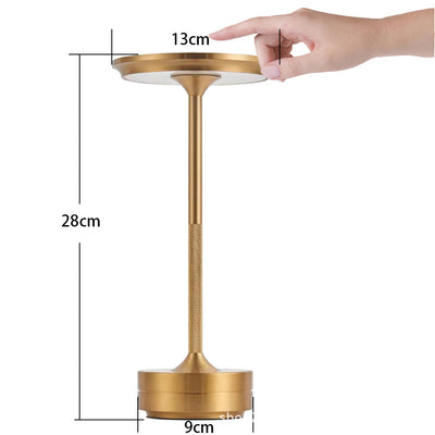 ALNEXA Cordless Bar Table Lamp – Aluminium Touch Dimming Light
