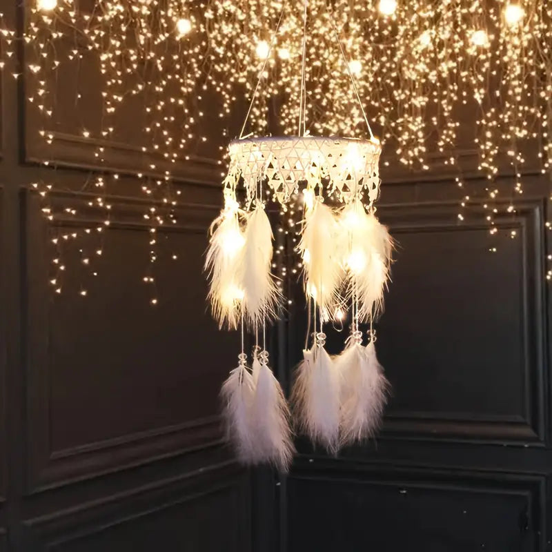ALNEXA Dream Catcher LED Night Light – Hanging Wall Ornament