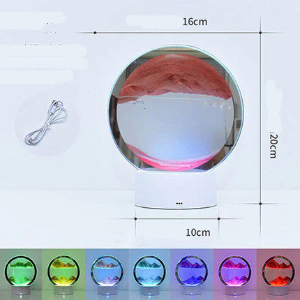 ALNEXA Creative 3D Quicksand Table Lamp Bedside