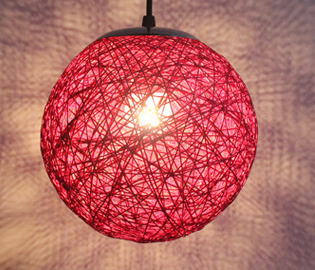 ALNEXA Hemp Ball Pendant Light