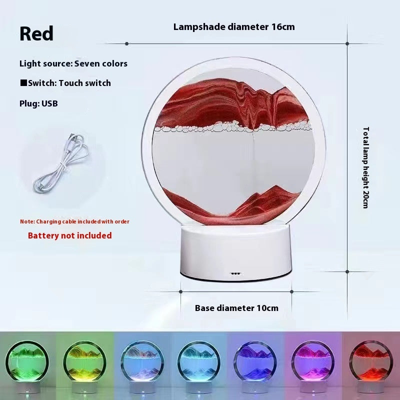 ALNEXA Creative 3D Quicksand Table Lamp Bedside