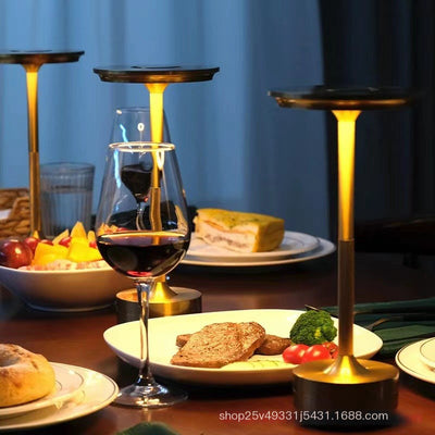 ALNEXA Cordless Bar Table Lamp – Aluminium Touch Dimming Light