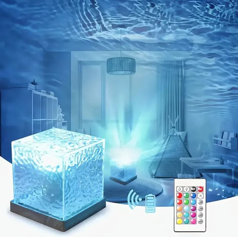 ALNEXA AuroraWave Crystal Water Projector Light
