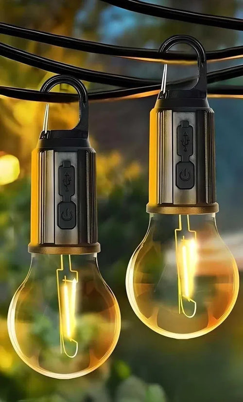 ALNEXA Hanging Camping Bulb Lamp – 3-Mode Portable Tent Light (Pack of 2)