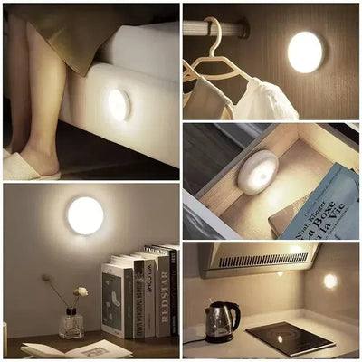 ALNEXA Motion Sensor LED Night Light – Rechargeable Stick-On (Pack of 2)