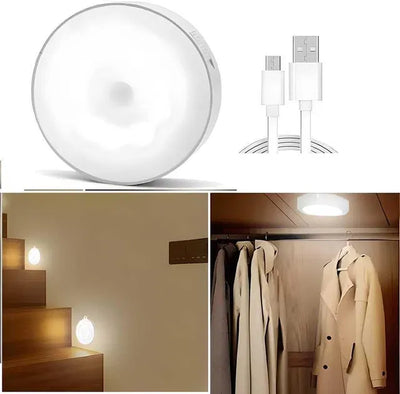 ALNEXA Motion Sensor LED Night Light – Rechargeable Stick-On (Pack of 2)
