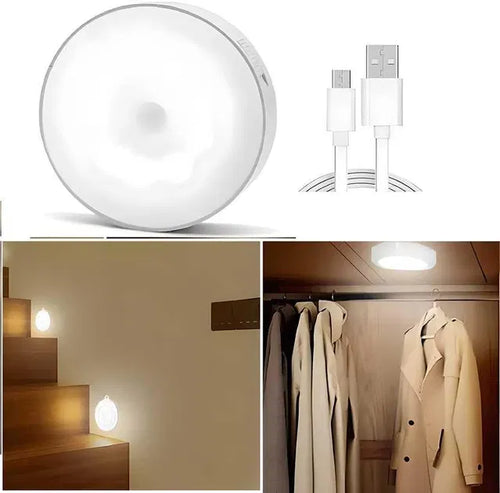 ALNEXA Motion Sensor LED Night Light – Rechargeable Stick-On (Pack of 2)
