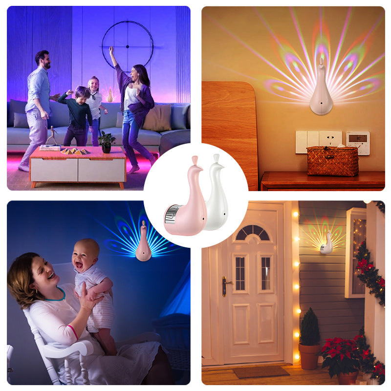 ALNEXA Plume™ Peacock Wall Projector