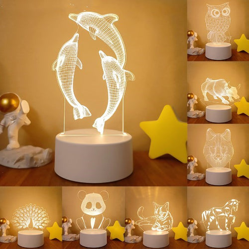 ALNEXA 3D Illusion LED Lamp – 7-Colour Touch & Remote Night Light